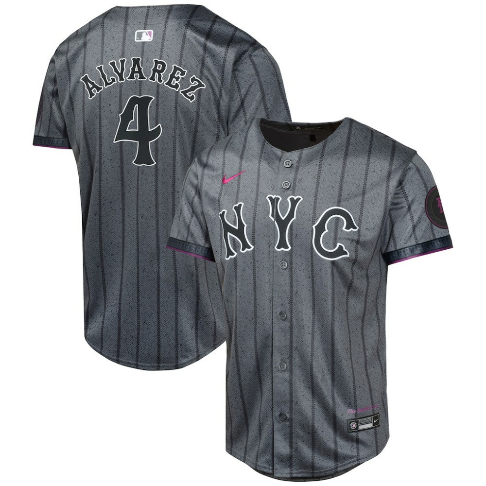 Francisco Alvarez New York Mets Nike Youth 2024 City Connect Limited Player Jersey - Graphite - Nike on Sale