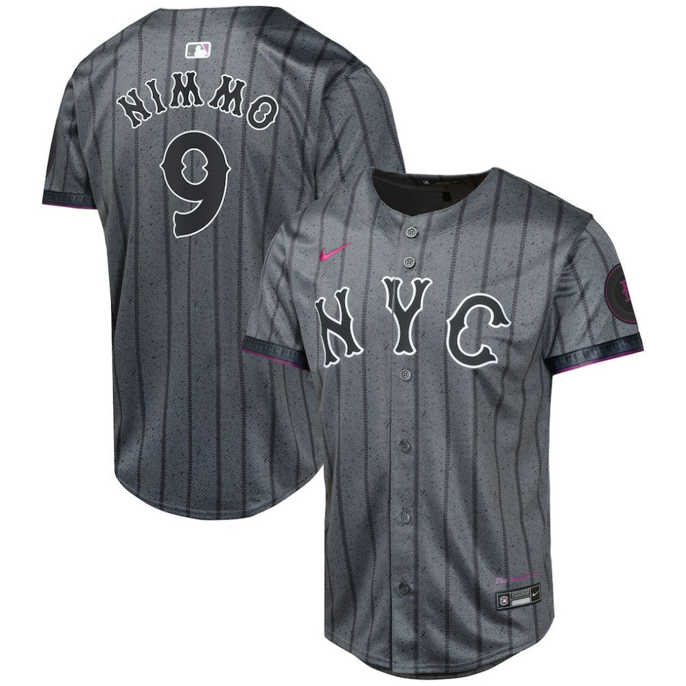 Brandon Nimmo New York Mets Nike Youth 2024 City Connect Limited Player Jersey - Graphite - Nike on Sale