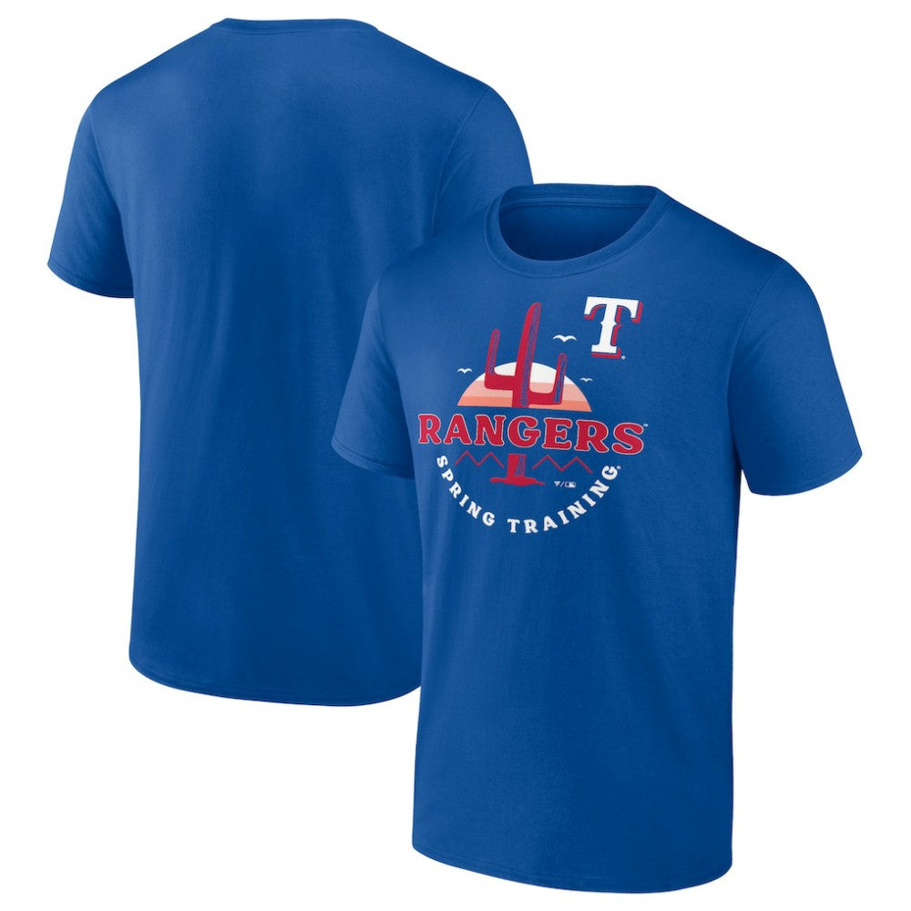 Texas Rangers MLB Spring Training Sunrise T-Shirt - Royal - MLB Sale