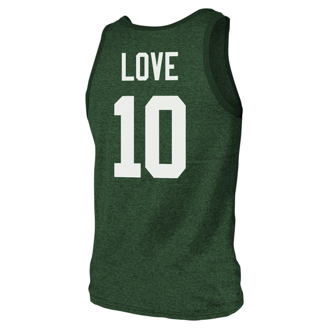Jordan Love Green Bay Packers Majestic Threads Tri-Blend Player Name & Number Tank Top Green