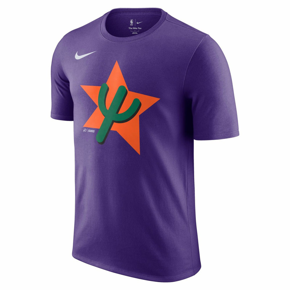 Phoenix Suns 2024/25 City Edition Essential Logo T-Shirt Purple | Nike Lifestyle