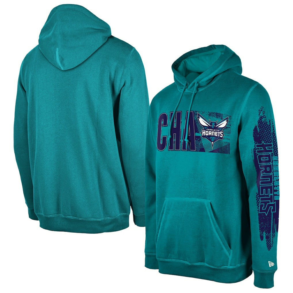 Charlotte Hornets Tip-Off Collection Pullover Hoodie Teal | New Era US