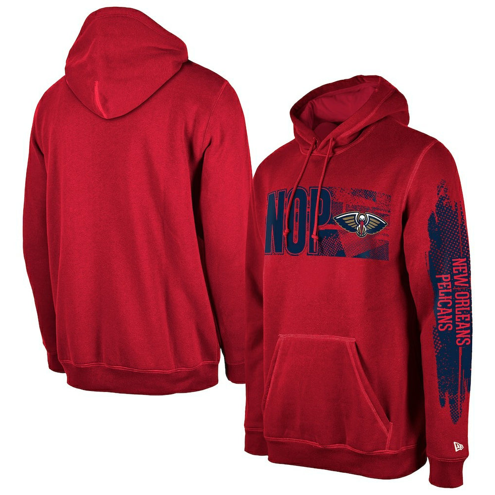New Orleans Pelicans Tip-Off Collection Pullover Hoodie Red | New Era