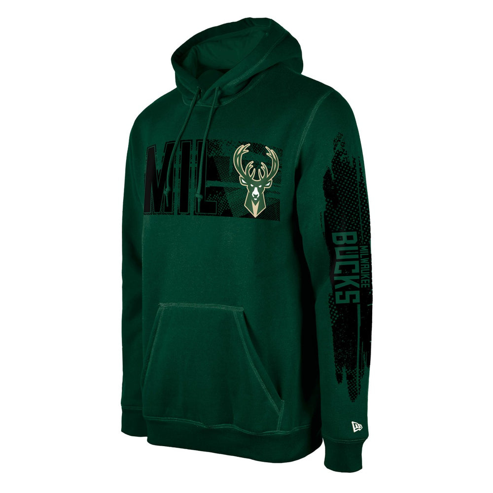Milwaukee Bucks Tip-Off Collection Pullover Hoodie Hunter Green | New Era Near Me