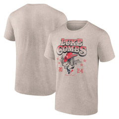 Fanatics Luke Combs x Houston Texans Growin' Up and Gettin' Old Tour T-Shirt Tan