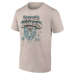 Fanatics Luke Combs x Jacksonville Jaguars Growin' Up and Gettin' Old Tour T-Shirt Tan