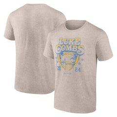 Fanatics Luke Combs x Los Angeles Chargers Growin' Up and Gettin' Old Tour T-Shirt Tan