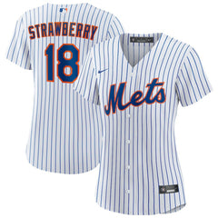 Darryl Strawberry New York Mets Nike Women's Home Replica Player Jersey - White - Nike Sale
