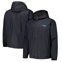 Carolina Panthers Dunbrooke Tropic Waterproof Packable Full-Zip Hoodie Jacket  Black