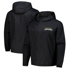 Jacksonville Jaguars Dunbrooke Tropic Waterproof Packable Full-Zip Hoodie Jacket  Black