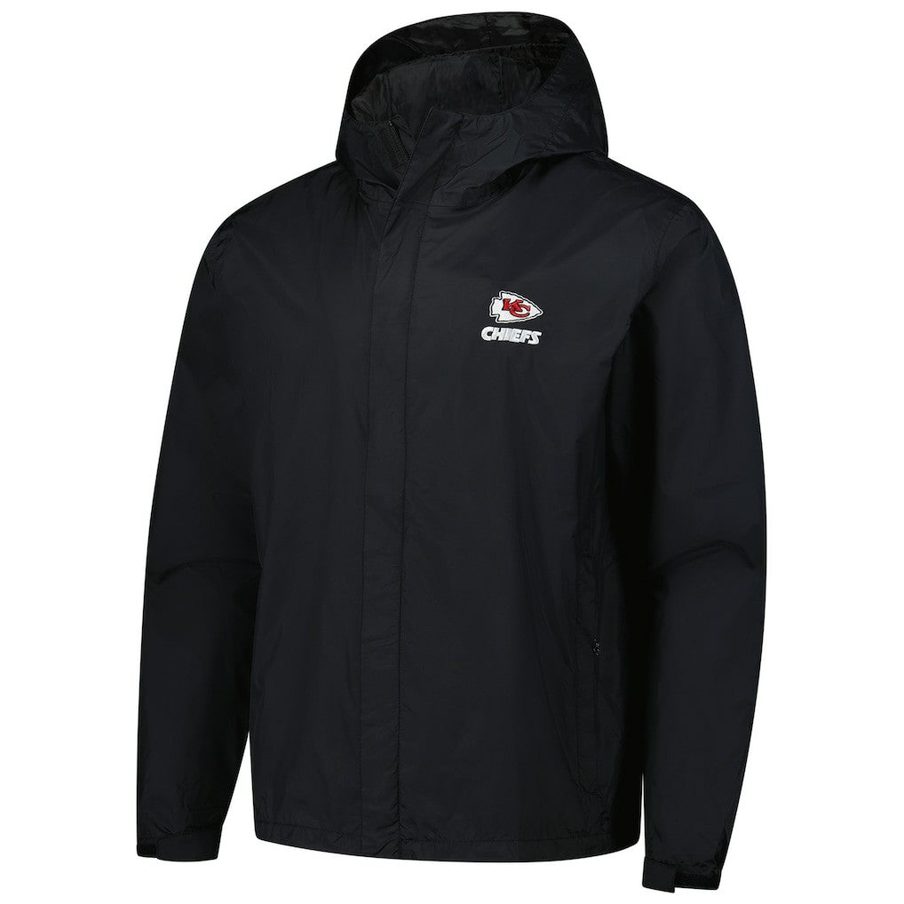 Kansas City Chiefs Dunbrooke Tropic Waterproof Packable Full-Zip Hoodie Jacket  Black