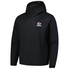 Kansas City Chiefs Dunbrooke Tropic Waterproof Packable Full-Zip Hoodie Jacket  Black