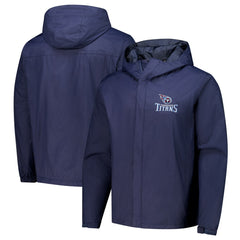 Tennessee Titans Dunbrooke Tropic Waterproof Packable Full-Zip Hoodie Jacket  Navy