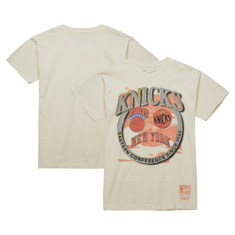 New York Knicks Hardwood Classics Vintage Soul Crown Jewels T-Shirt Tan | Mitchell & Ness Near Me