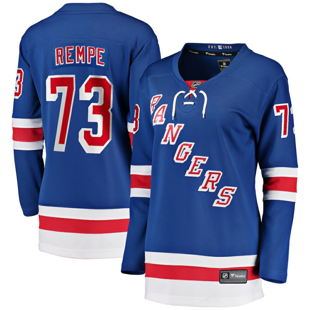 Matt Rempe New York Rangers Fanatics Women's Home Breakaway Jersey - Blue - NHL 201333865