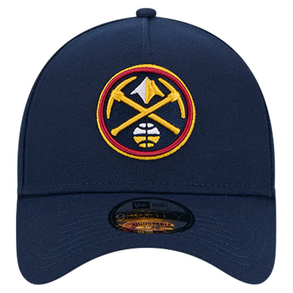Denver Nuggets A-Frame 9FORTY Adjustable Hat for sale Navy | New Era Near Me