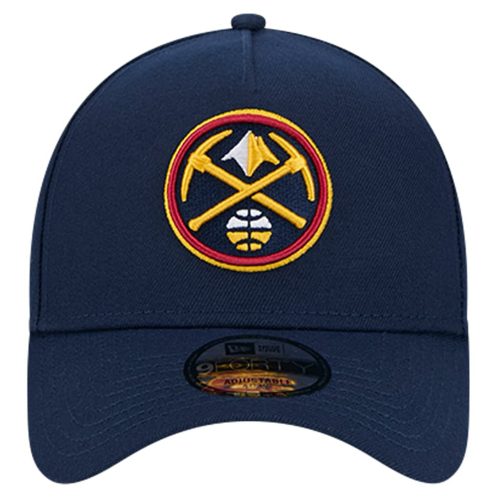 Denver Nuggets A-Frame 9FORTY Adjustable Hat for sale Navy | New Era Near Me