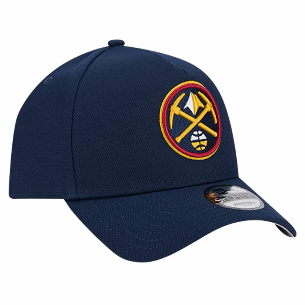 Denver Nuggets A-Frame 9FORTY Adjustable Hat for sale Navy | New Era Near Me