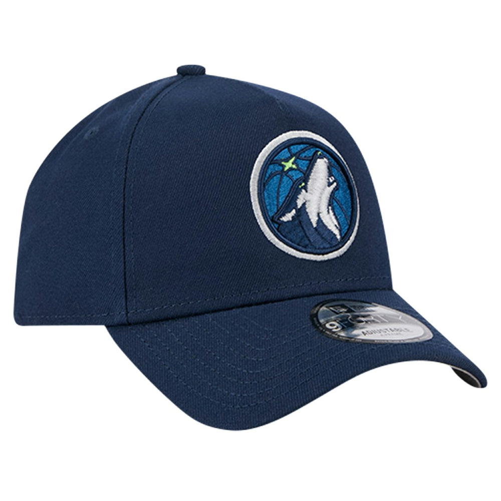 Minnesota Timberwolves A-Frame 9FORTY Adjustable Hat Navy | New Era online