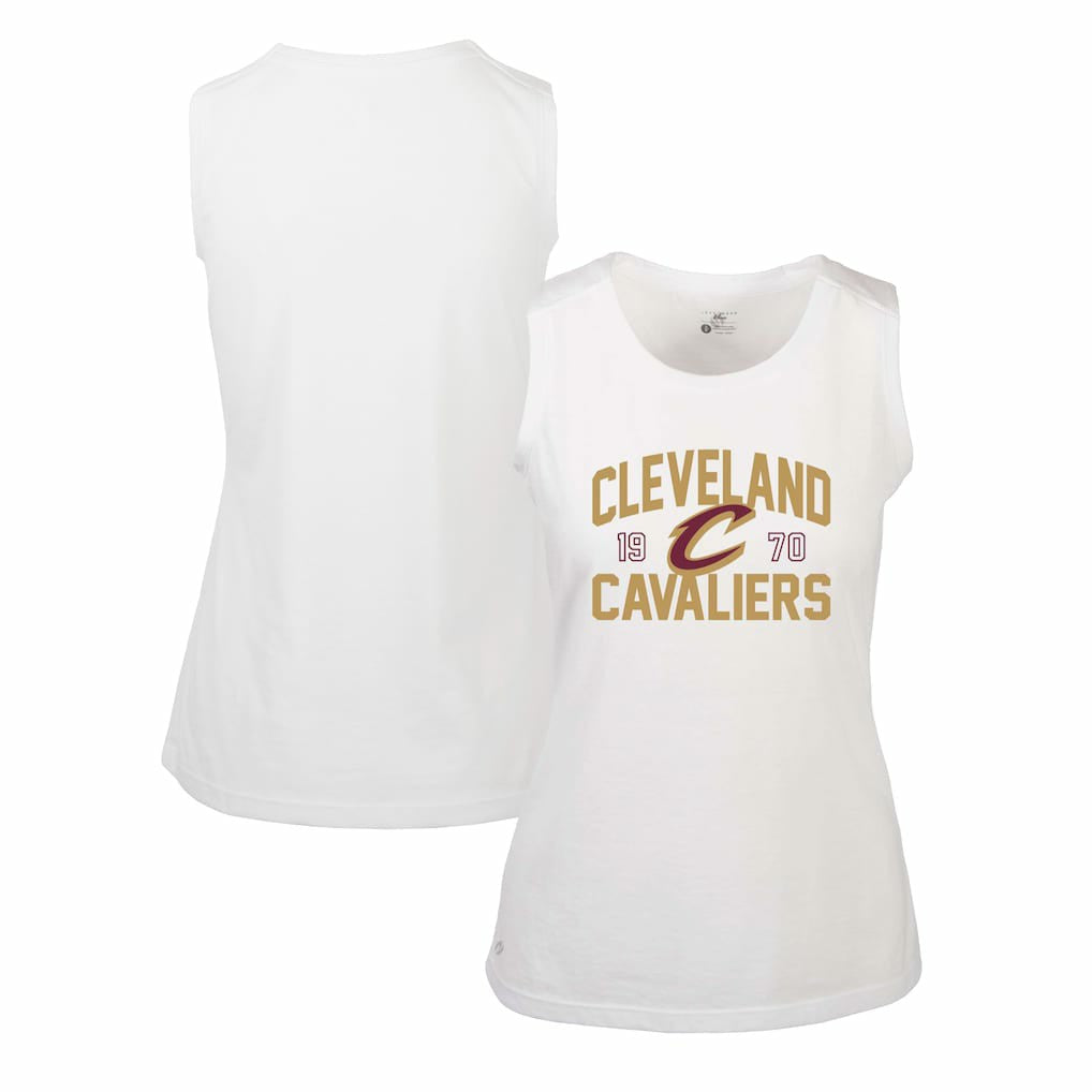 Cleveland Cavaliers Levelwear Women's Macy Tank Top White