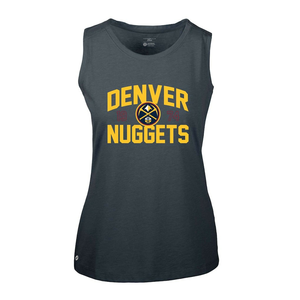 Denver Nuggets Levelwear Women's Macy Tank Top Navy