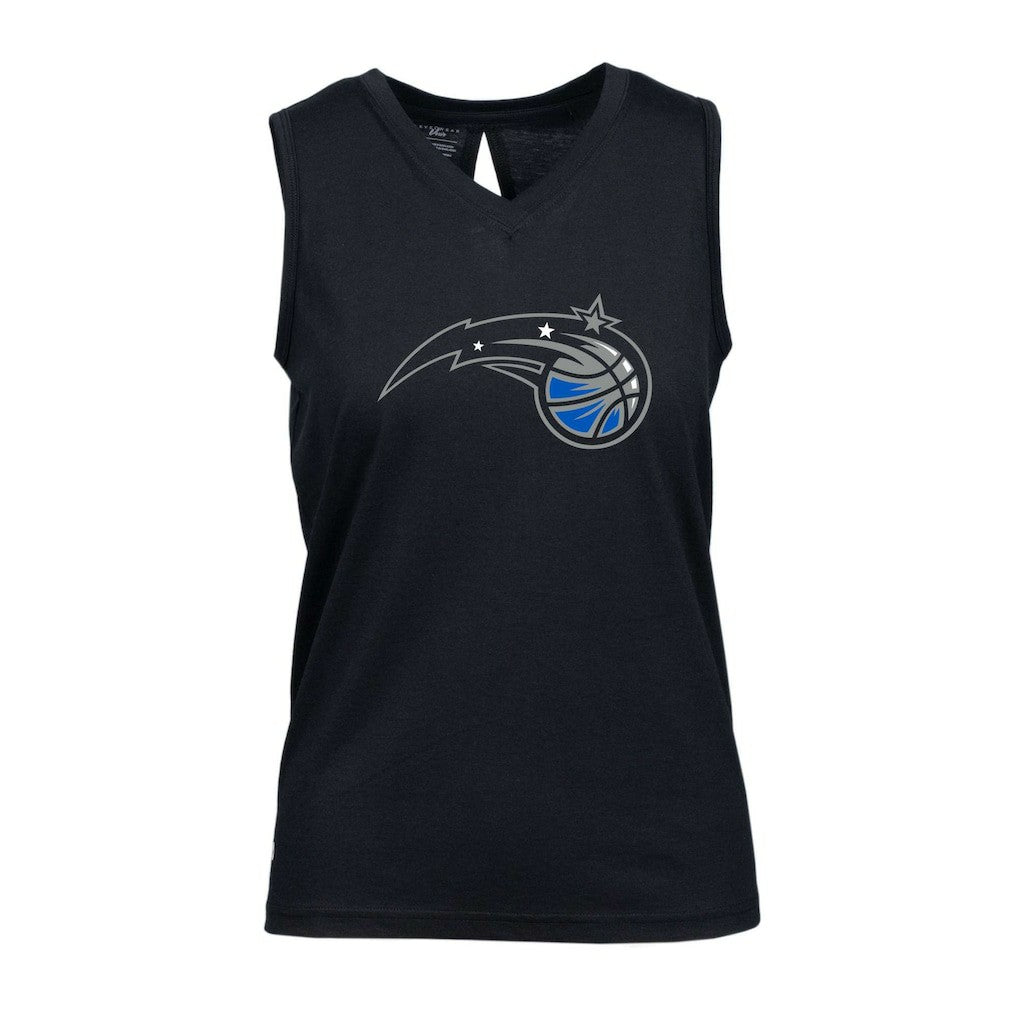 Orlando Magic Levelwear Women's Paisley Core V-Neck Tank Top Black