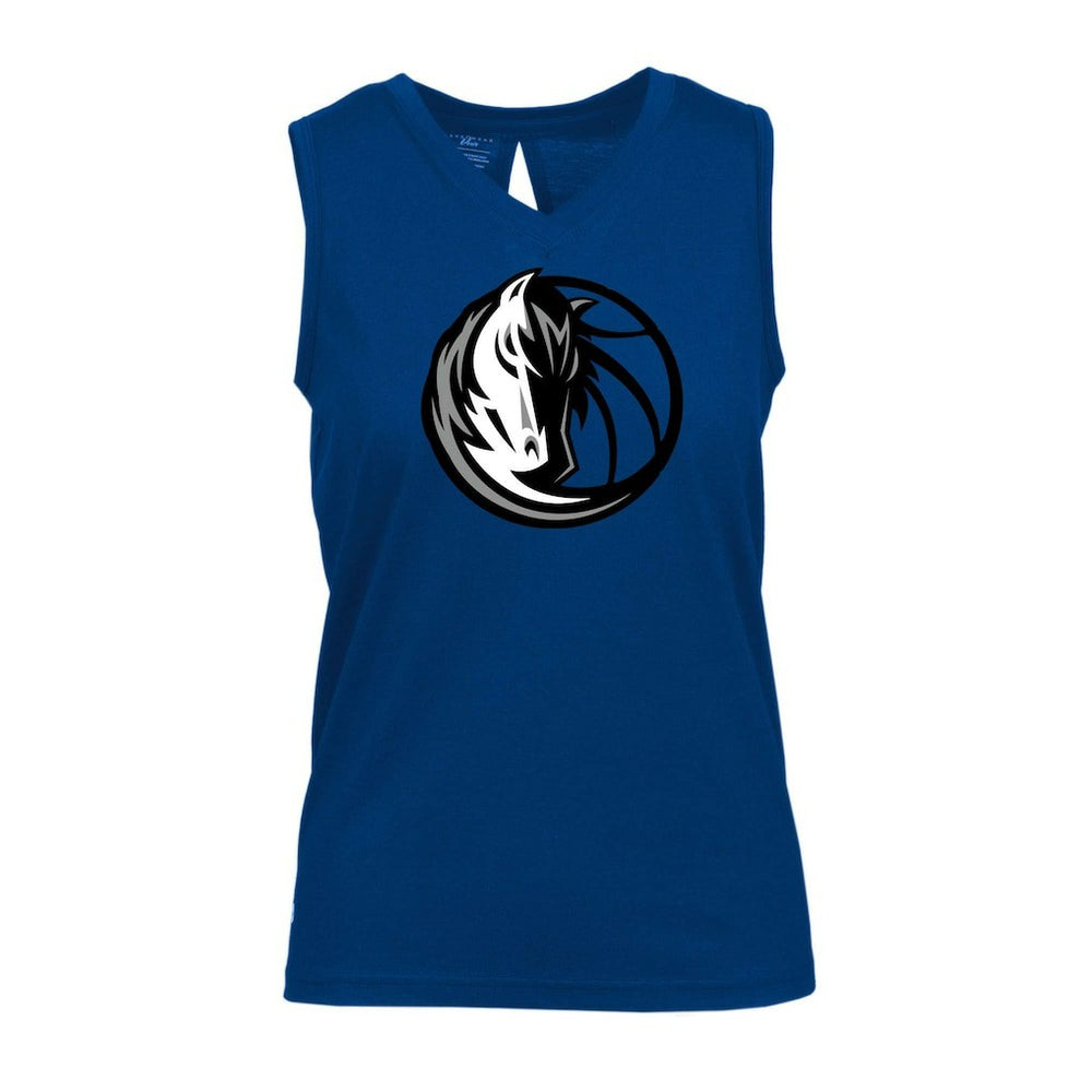 Dallas Mavericks Levelwear Women's Paisley Core V-Neck Tank Top Blue