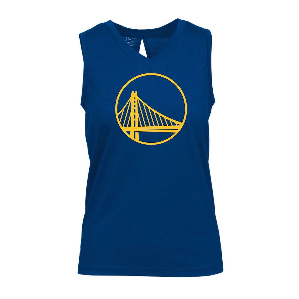 Golden State Warriors Levelwear Women's Paisley Core V-Neck Tank Top Royal