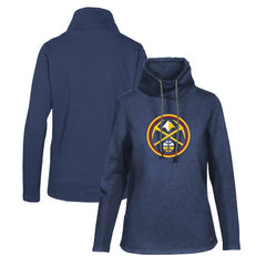 Denver Nuggets Levelwear Women's Loop Core Funnel Neck Pullover Sweatshirt Navy