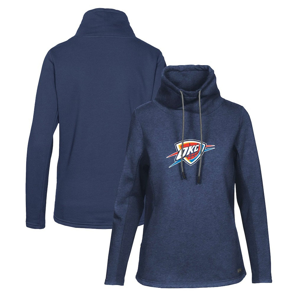 Oklahoma City Thunder Levelwear Women's Loop Core Funnel Neck Pullover Sweatshirt Navy