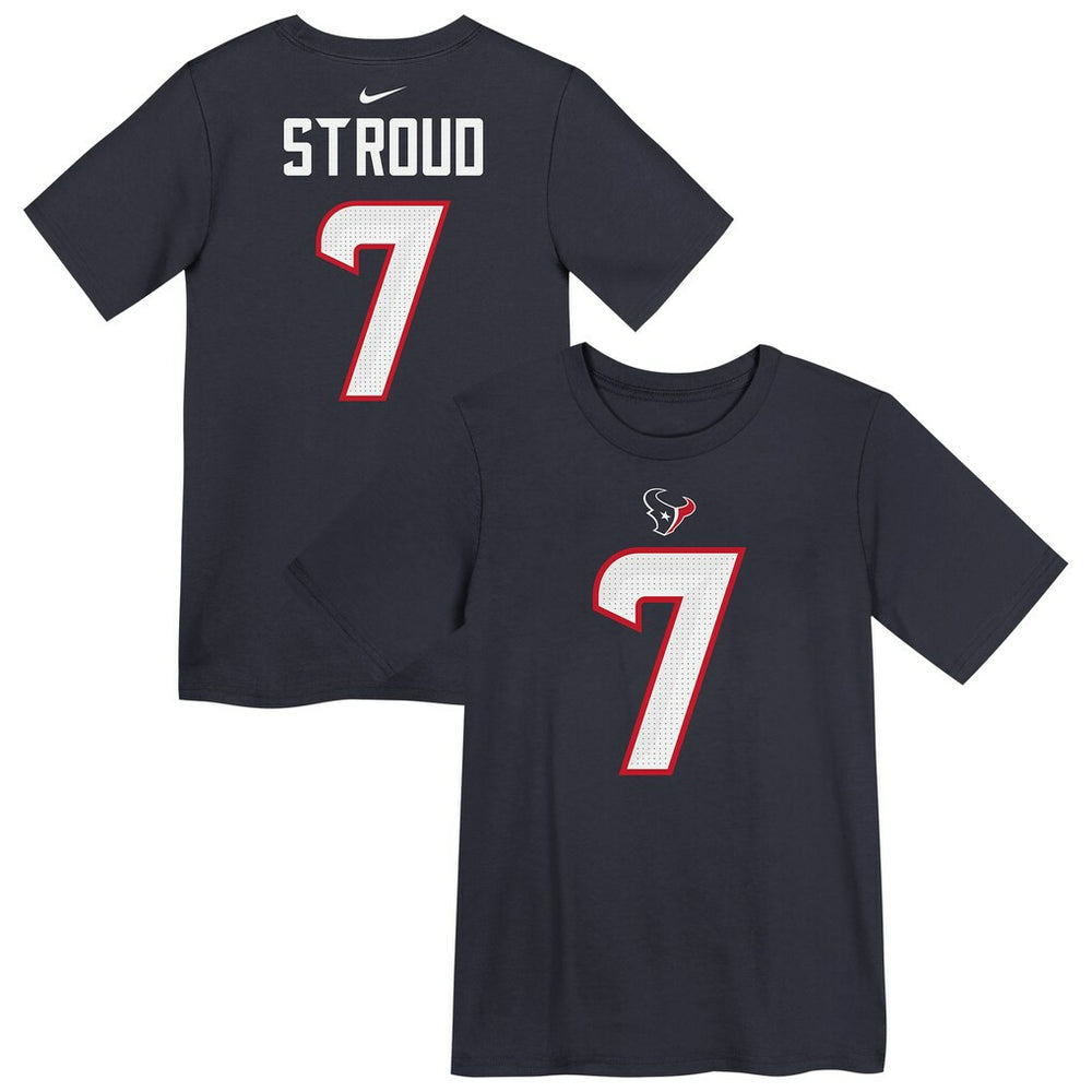 Nike C.J. Stroud Houston Texans Preschool Player Name & Number T-Shirt Navy