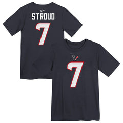 Nike C.J. Stroud Houston Texans Preschool Player Name & Number T-Shirt Navy