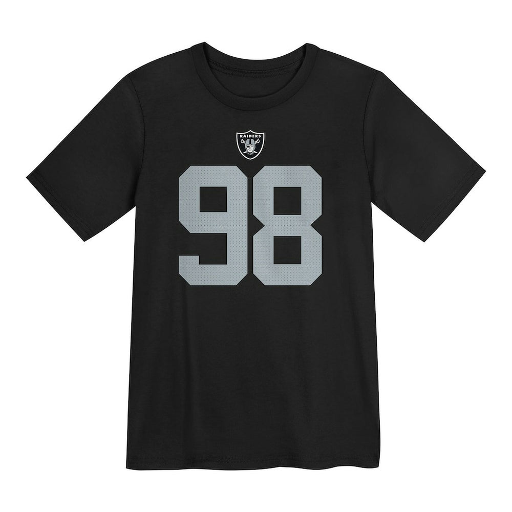 Nike Maxx Crosby Las Vegas Raiders Preschool Player Name & Number T-Shirt Black