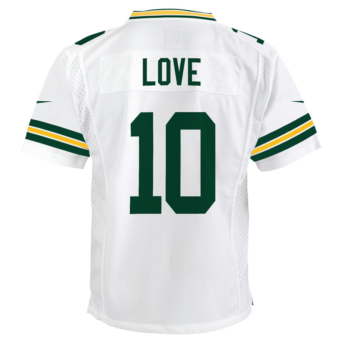 Nike Jordan Love Green Bay Packers Youth Game Jersey White