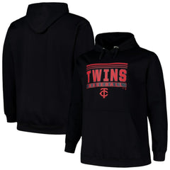 Minnesota Twins   Stack Fleece Pullover Hoodie - Black - MLB on Sale