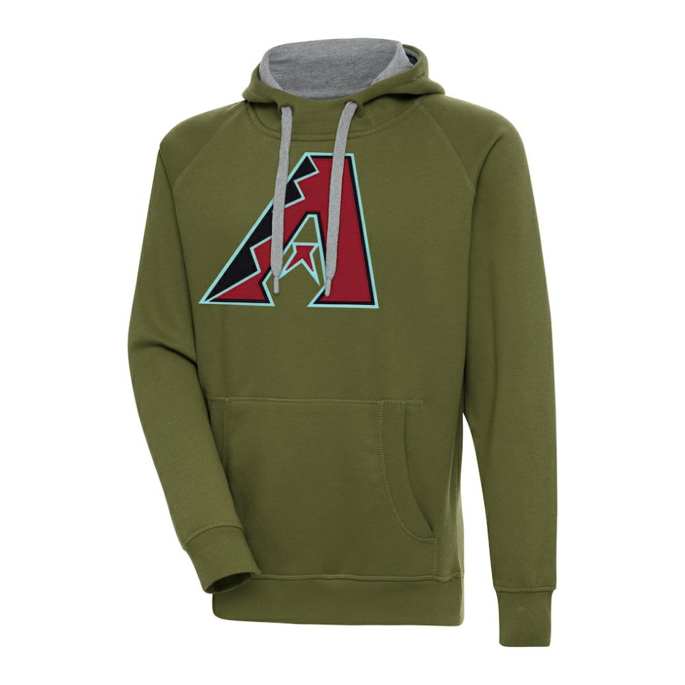 Arizona Diamondbacks Antigua Victory Pullover Hoodie - Olive - MLB on Sale