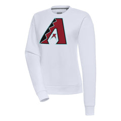 Arizona Diamondbacks Antigua Women's Victory Pullover Sweatshirt - White - MLB Lifestyle