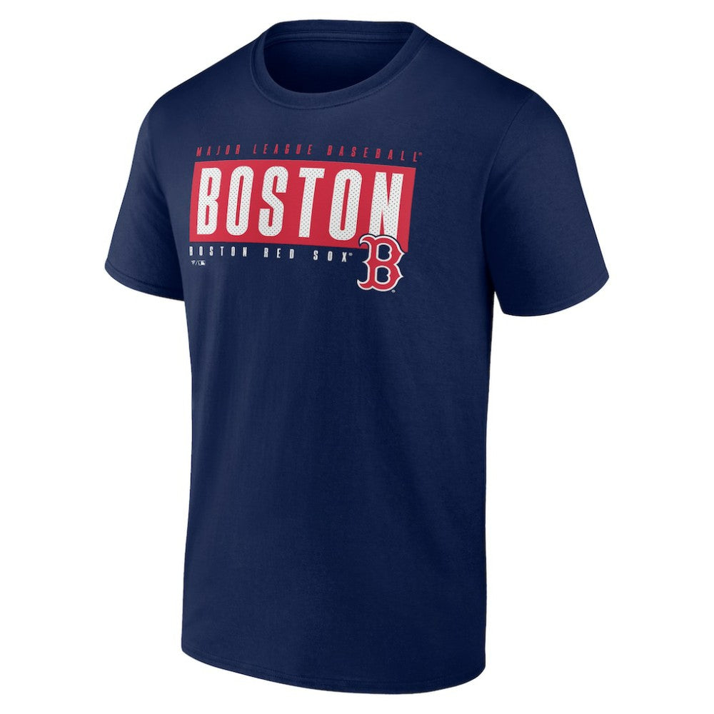 Boston Red Sox Blocked Out T-Shirt - Navy - MLB Lifestyle