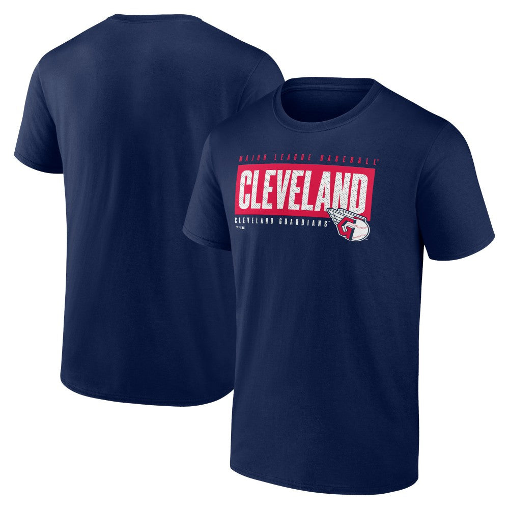 Cleveland Guardians Blocked Out T-Shirt - Navy - MLB Online