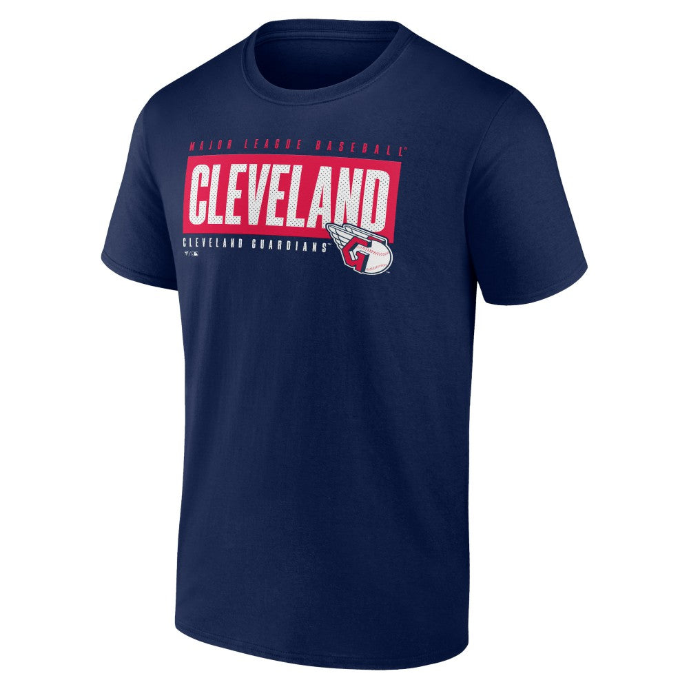 Cleveland Guardians Blocked Out T-Shirt - Navy - MLB Online