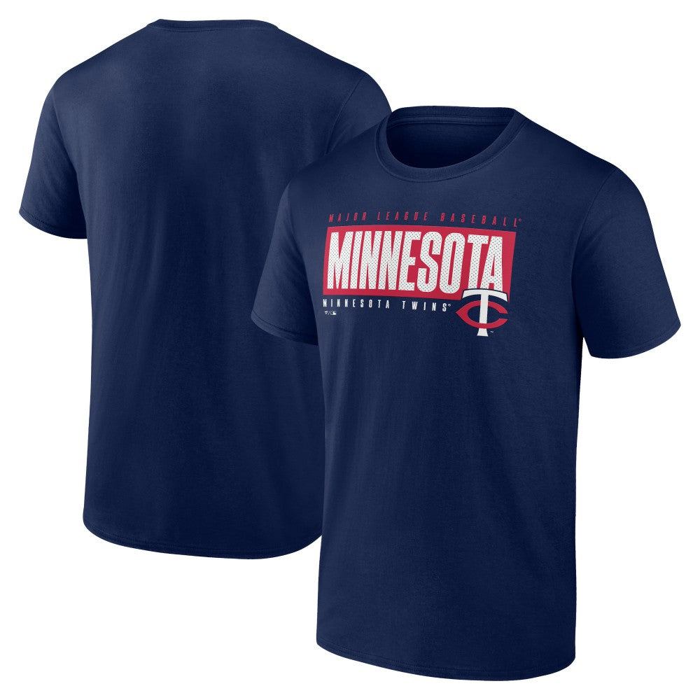 Minnesota Twins Blocked Out T-Shirt - Navy - MLB Online