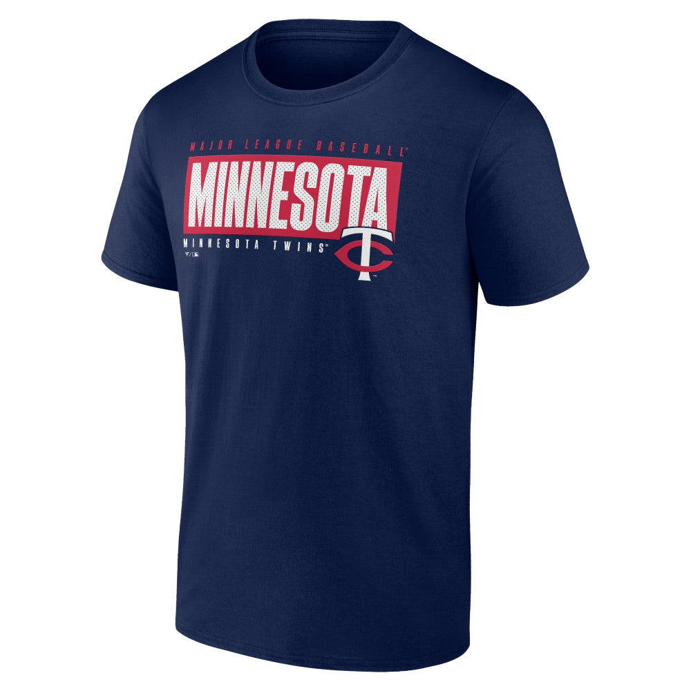 Minnesota Twins Blocked Out T-Shirt - Navy - MLB Online