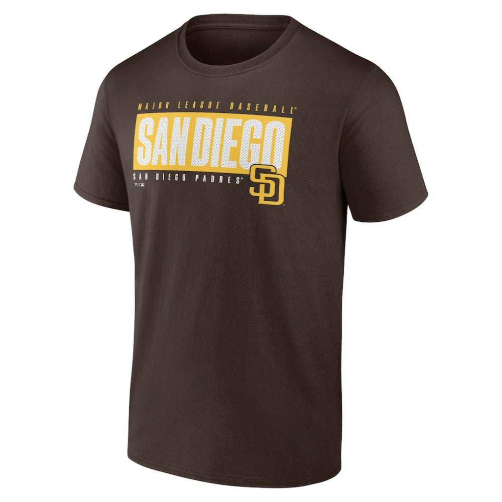 San Diego Padres Blocked Out T-Shirt - Brown - MLB Online