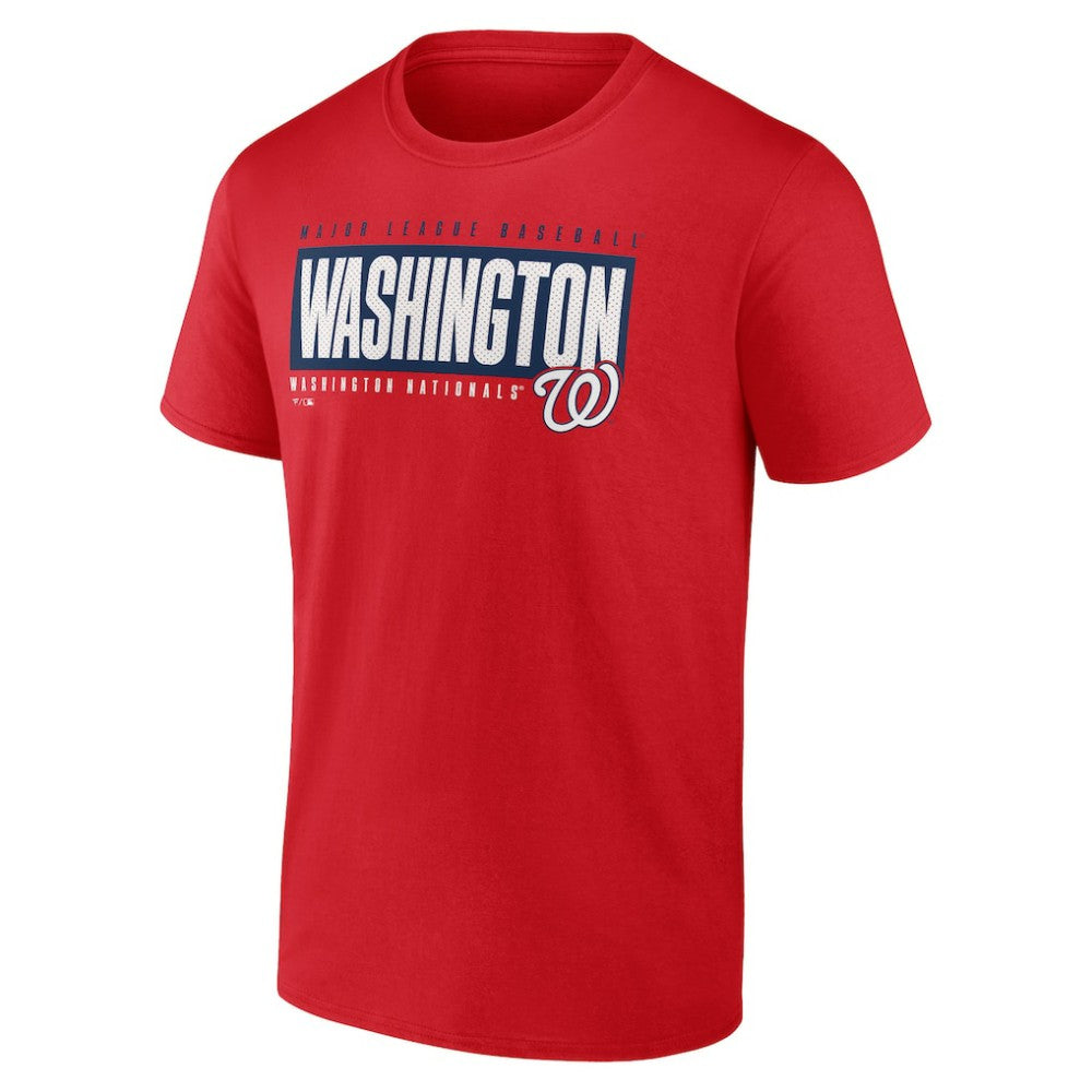 Washington Nationals Blocked Out T-Shirt - Red - MLB Online