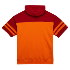 Mitchell & Ness Tampa Bay Buccaneers Off Field Vintage Logo Short Sleeve Pullover Hoodie Orange