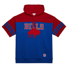 Mitchell & Ness Buffalo Bills Off Field Vintage Logo Short Sleeve Pullover Hoodie Royal
