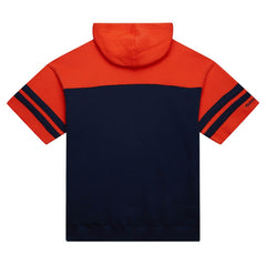 Mitchell & Ness Chicago Bears Off Field Vintage Logo Short Sleeve Pullover Hoodie Navy