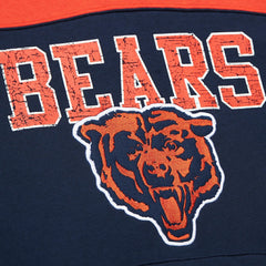 Mitchell & Ness Chicago Bears Off Field Vintage Logo Short Sleeve Pullover Hoodie Navy