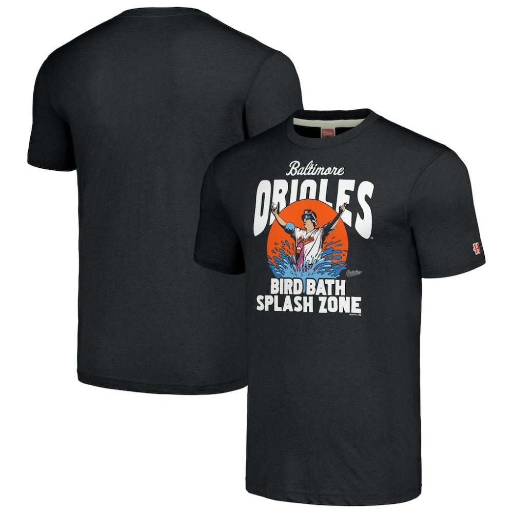 Baltimore Orioles Homage Hyper Local Tri-Blend T-Shirt - Charcoal - MLB Discount