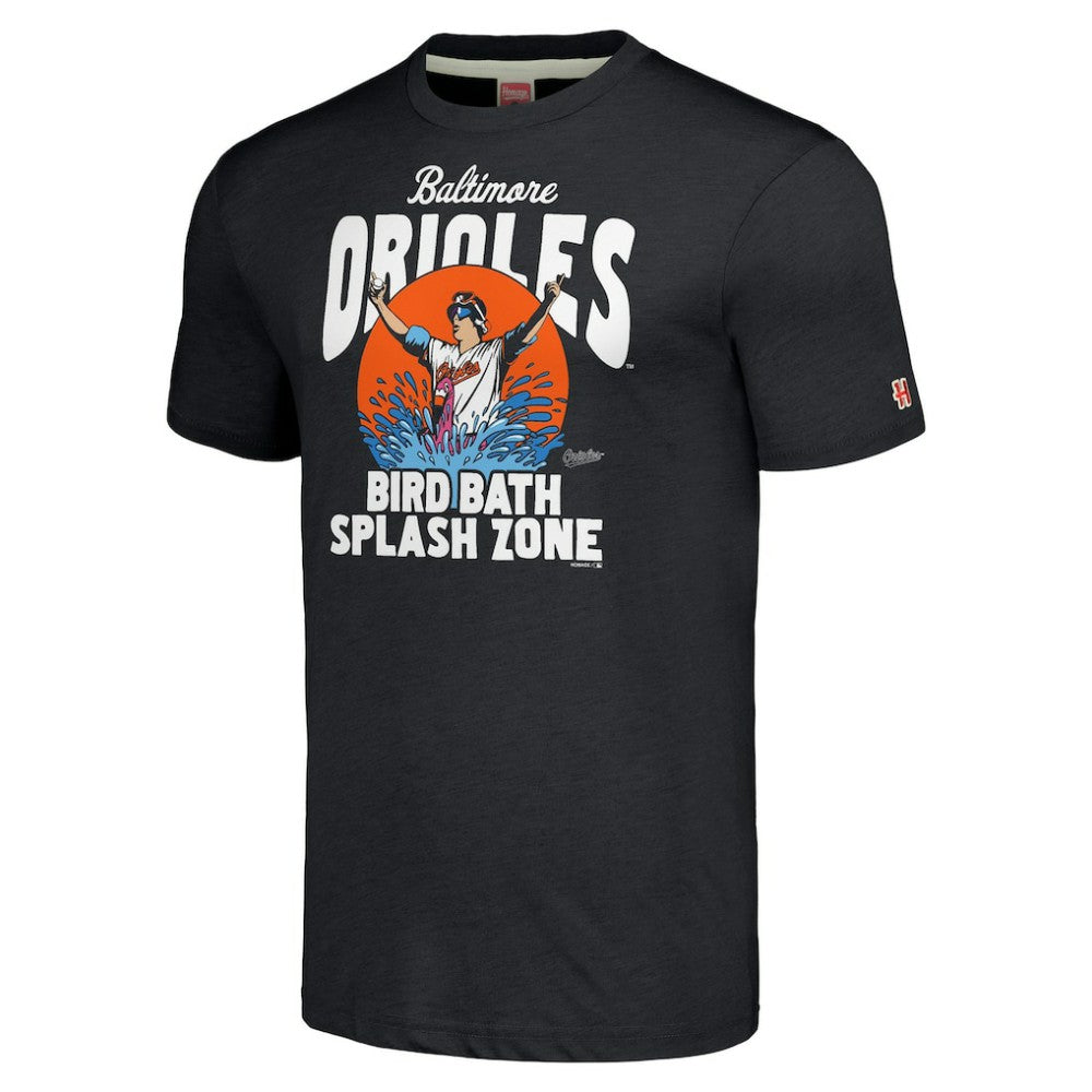 Baltimore Orioles Homage Hyper Local Tri-Blend T-Shirt - Charcoal - MLB Discount